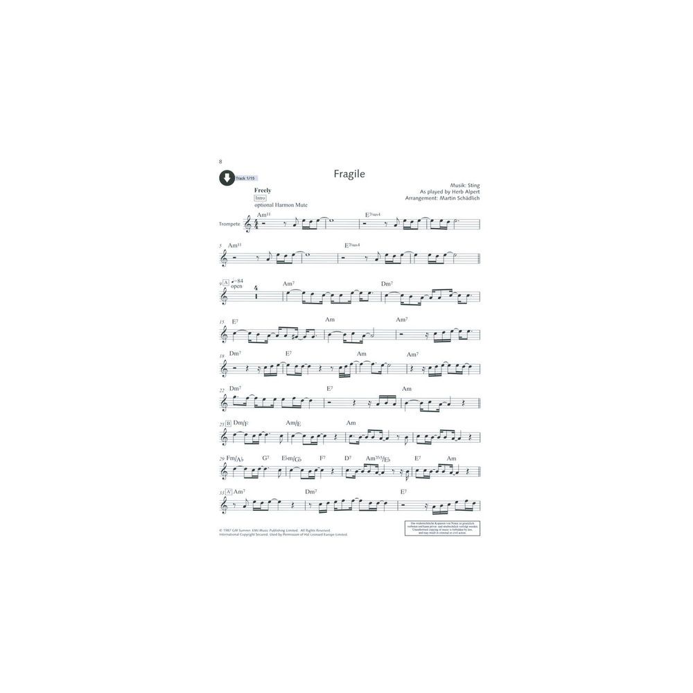 Schott Pop Ballads Trumpet – Thomann Ireland