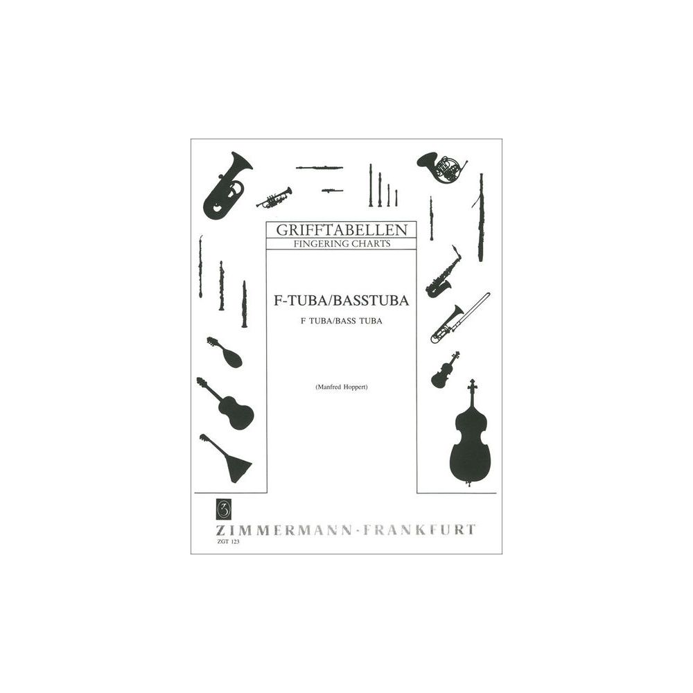 Zimmermann Verlag Grifftabelle Tuba F/Basstuba – Thomann Ireland