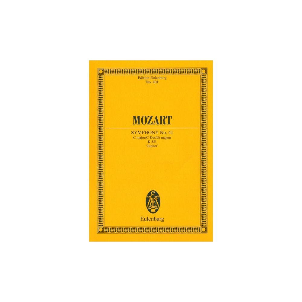 Edition Eulenburg Mozart Sinfonie Nr. 41 C