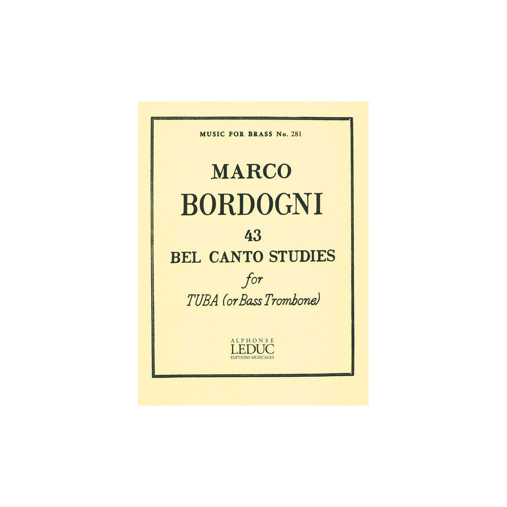 Alphonse Leduc  43 Bel Canto Studies Tuba – Thomann Ireland