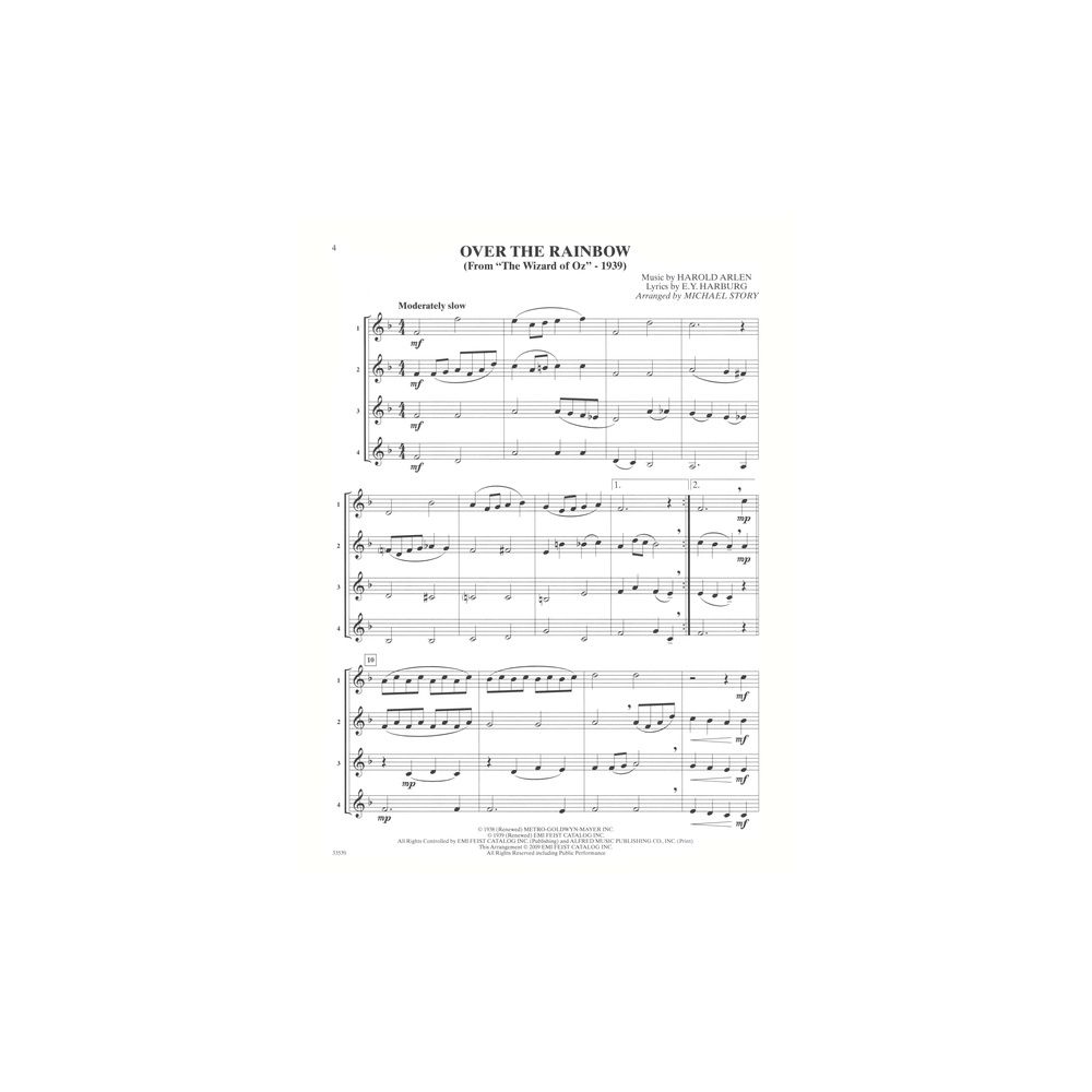 Alfred Music Publishing Movie Quartets for All Clarine – Thomann Ireland