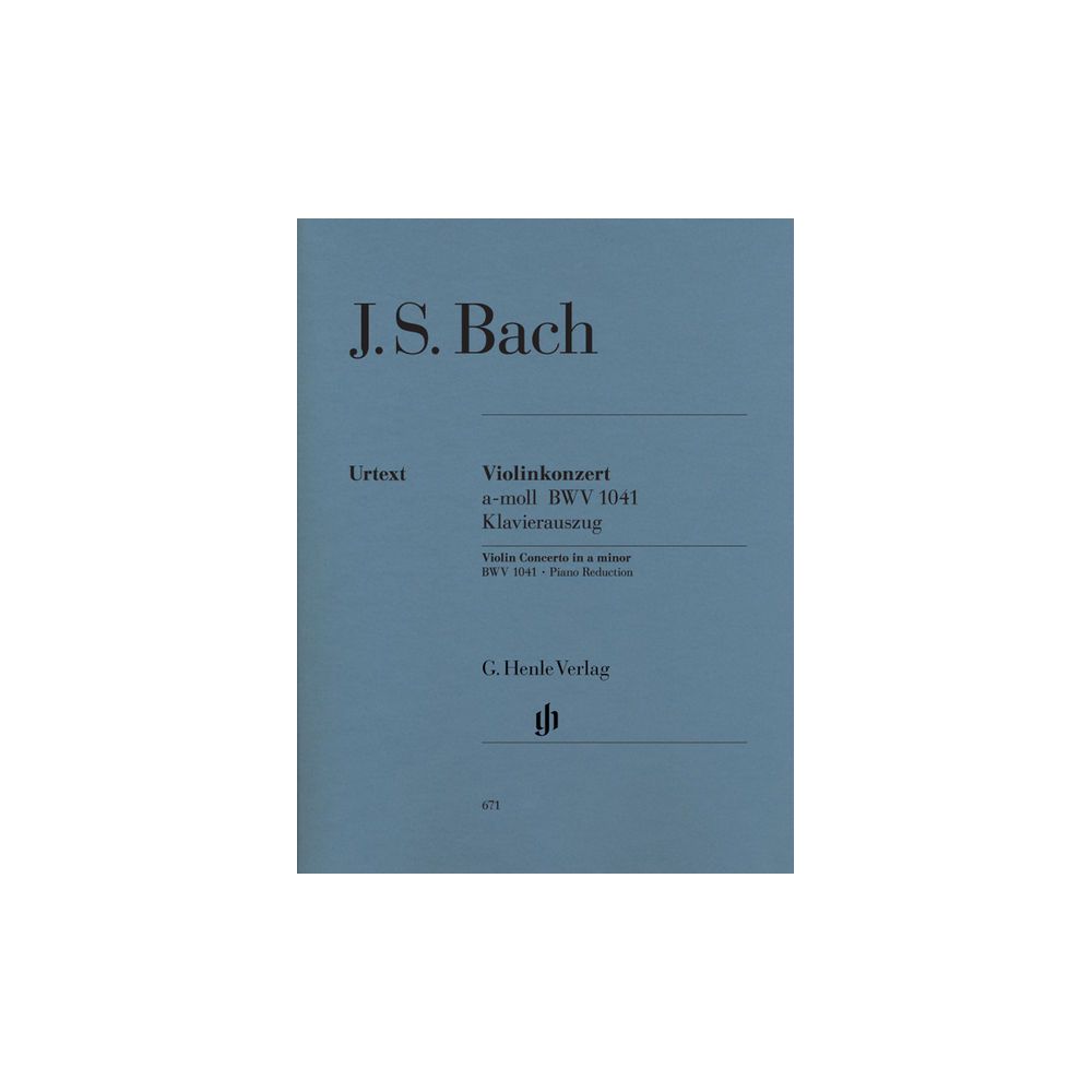 Henle Verlag Bach Violinkonzert a