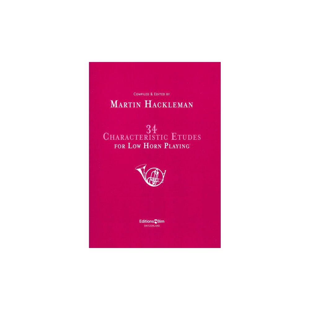 Editions Bim 34 Characteristic Etudes Low – Thomann Ireland