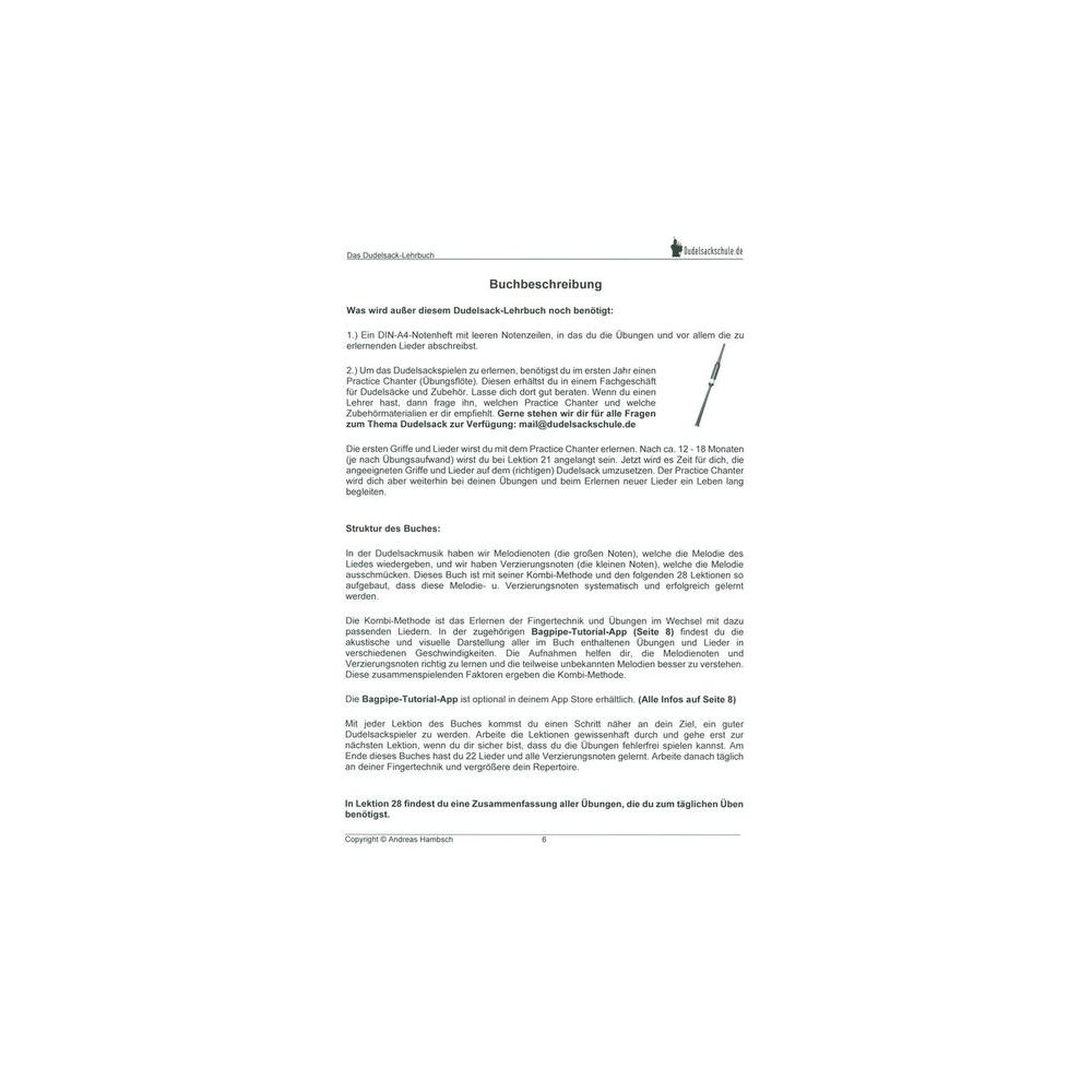 Verlag der Dudelsackschule Das Dudelsack