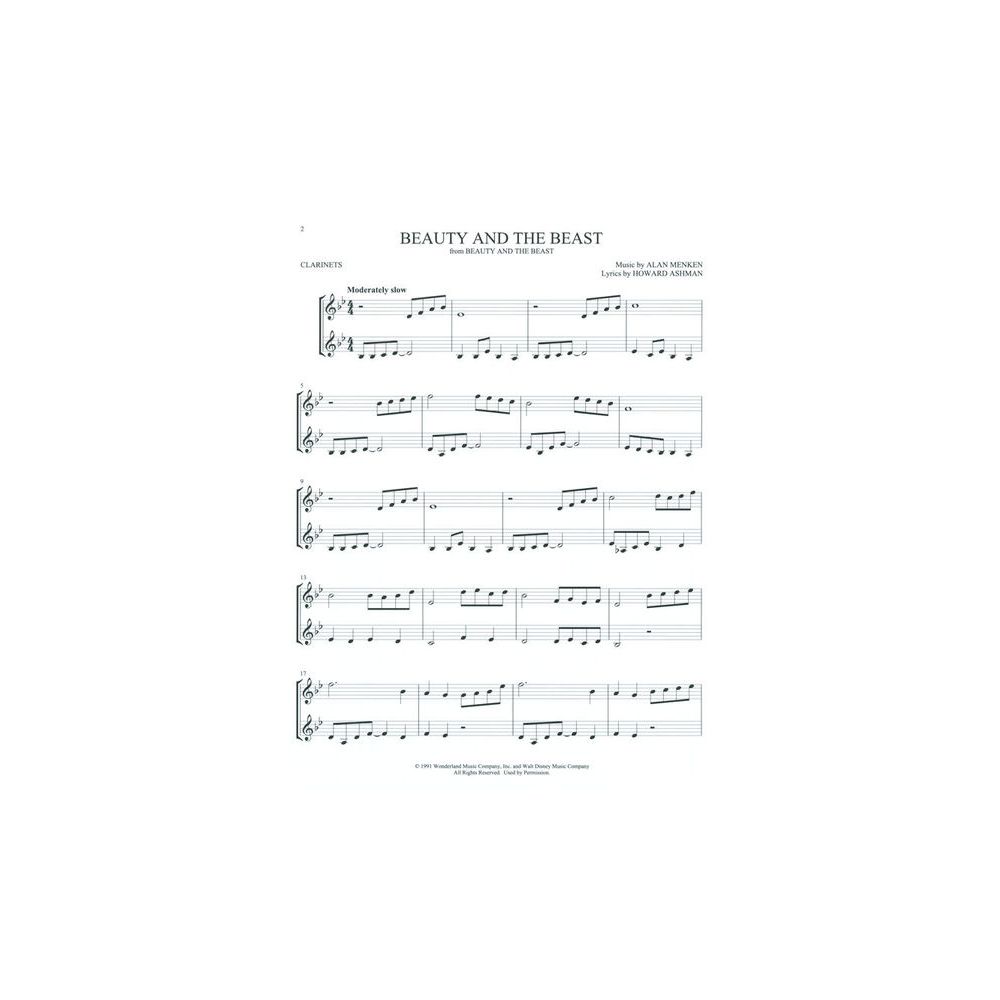Hal Leonard Disney Songs For Two Clarinet – Thomann Ireland