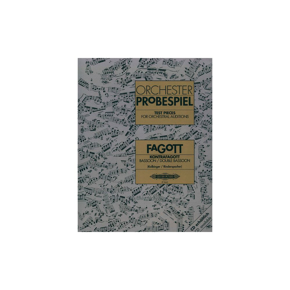 Edition Peters Orchester Probespiel Fagott – Thomann Ireland