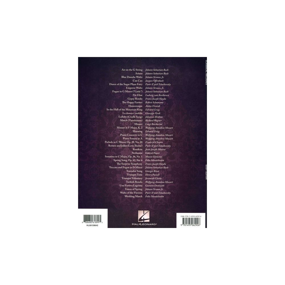 Hal Leonard Classical Melodies Easy Guitar – Thomann Ireland