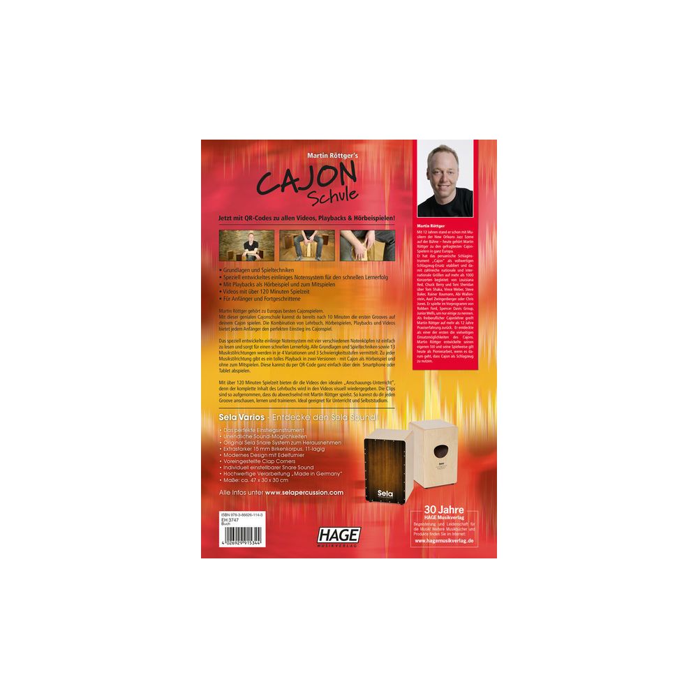 Hage Musikverlag Cajon Schule – Thomann Ireland