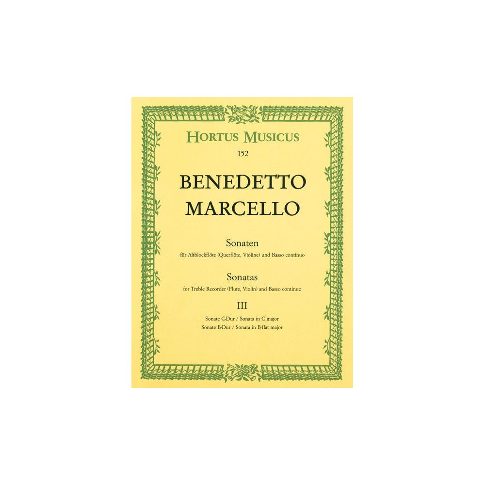 Bärenreiter Marcello Sonaten 3 – Thomann Ireland