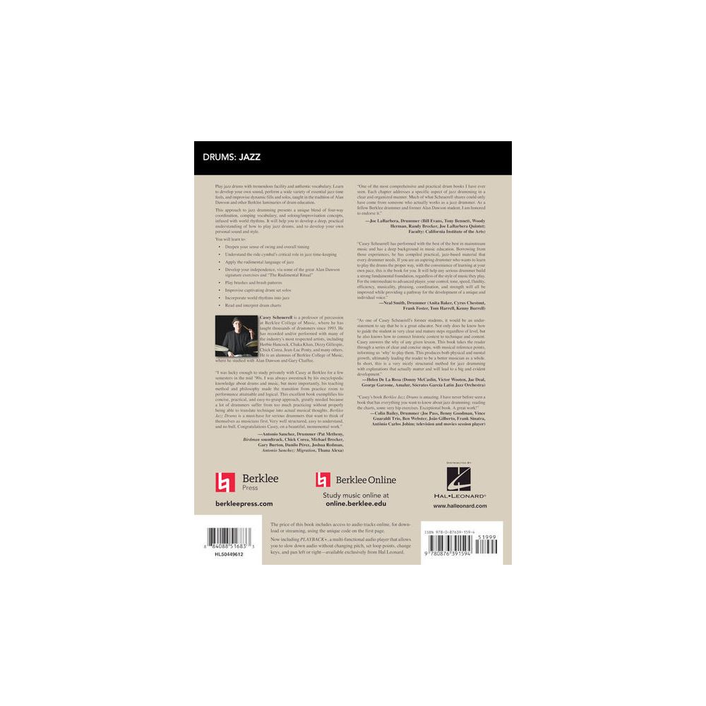 Berklee Press Berklee Jazz Drums – Thomann Ireland