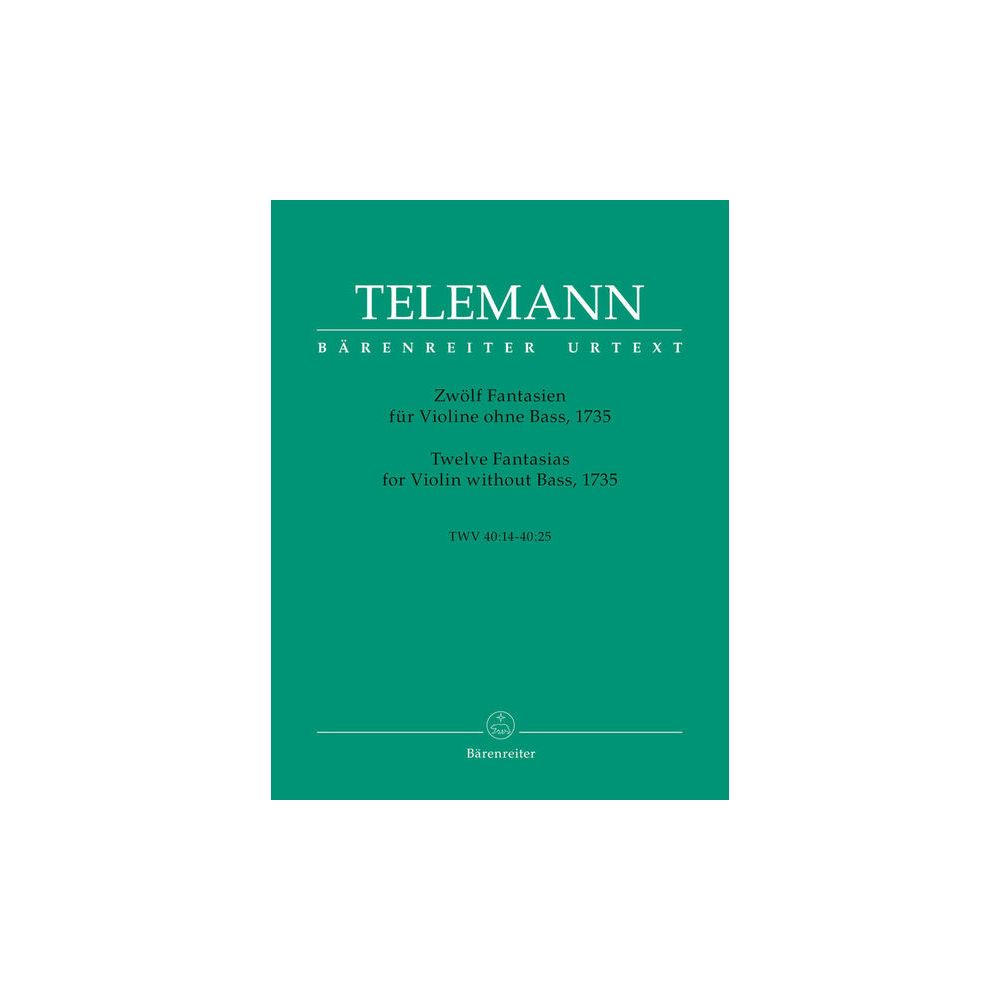 Bärenreiter Telemann 12 Fantasien Violin – Thomann Ireland