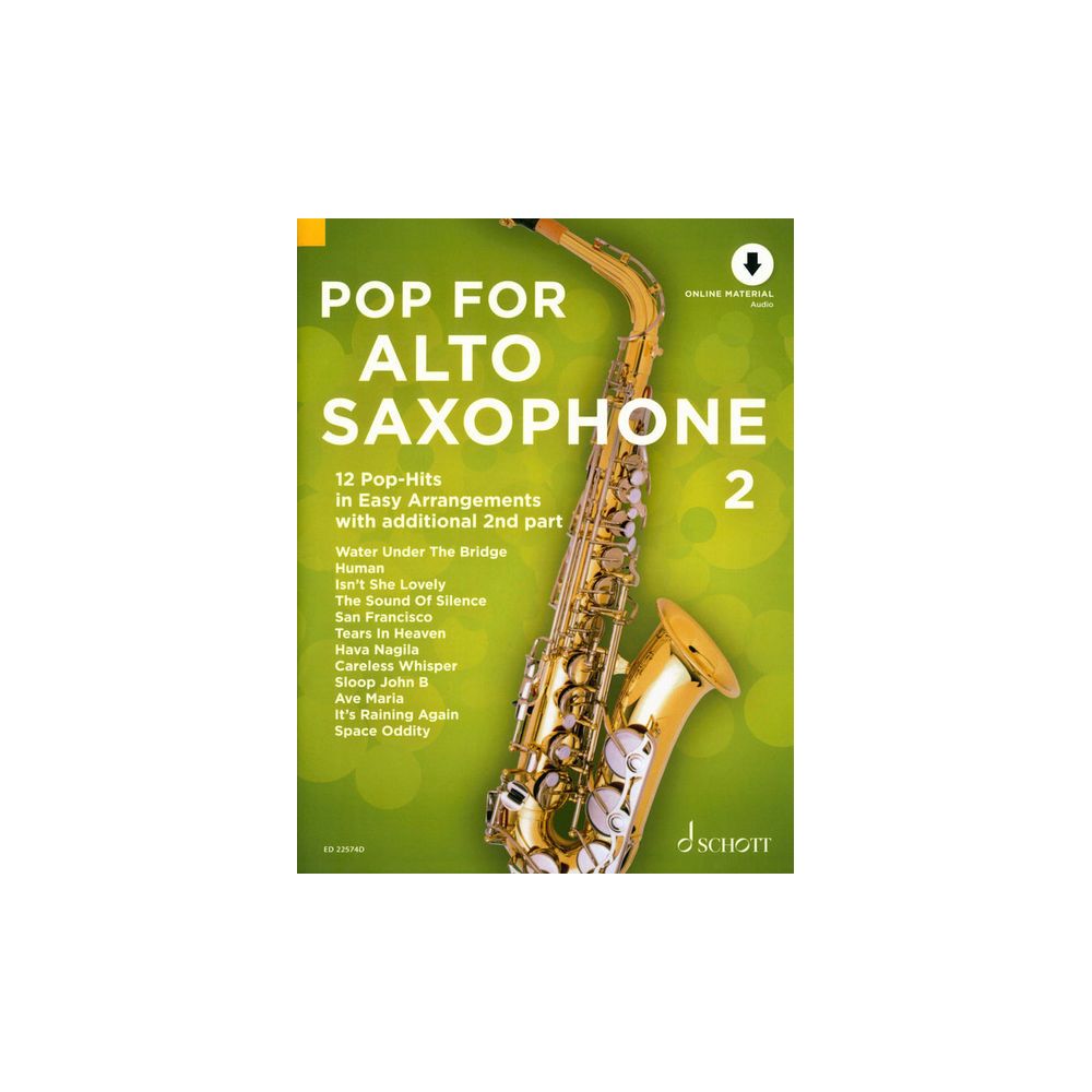 Schott Pop For Alto Saxophone 2 – Thomann Ireland