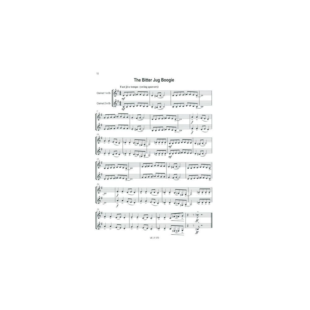 Universal Edition Easy Blue Clarinet Duets – Thomann Ireland