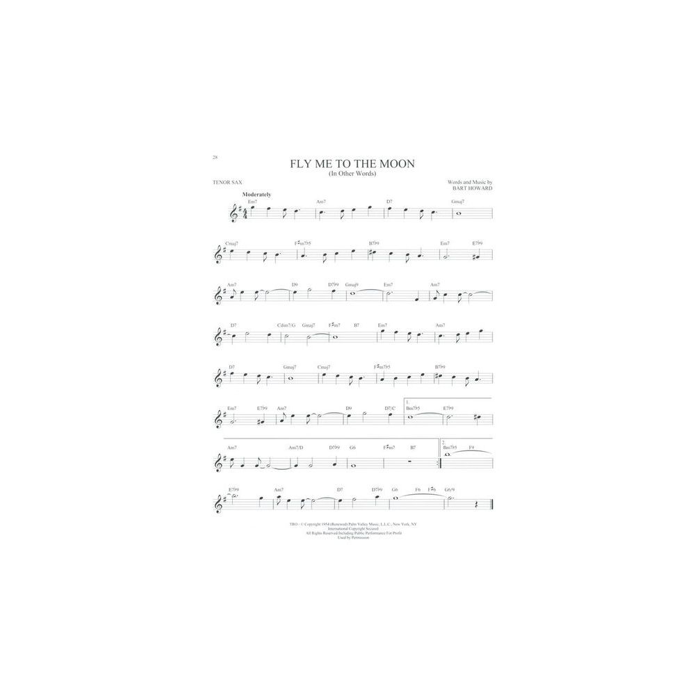 Hal Leonard 101 Jazz Songs for Tenor Sax – Thomann Ireland