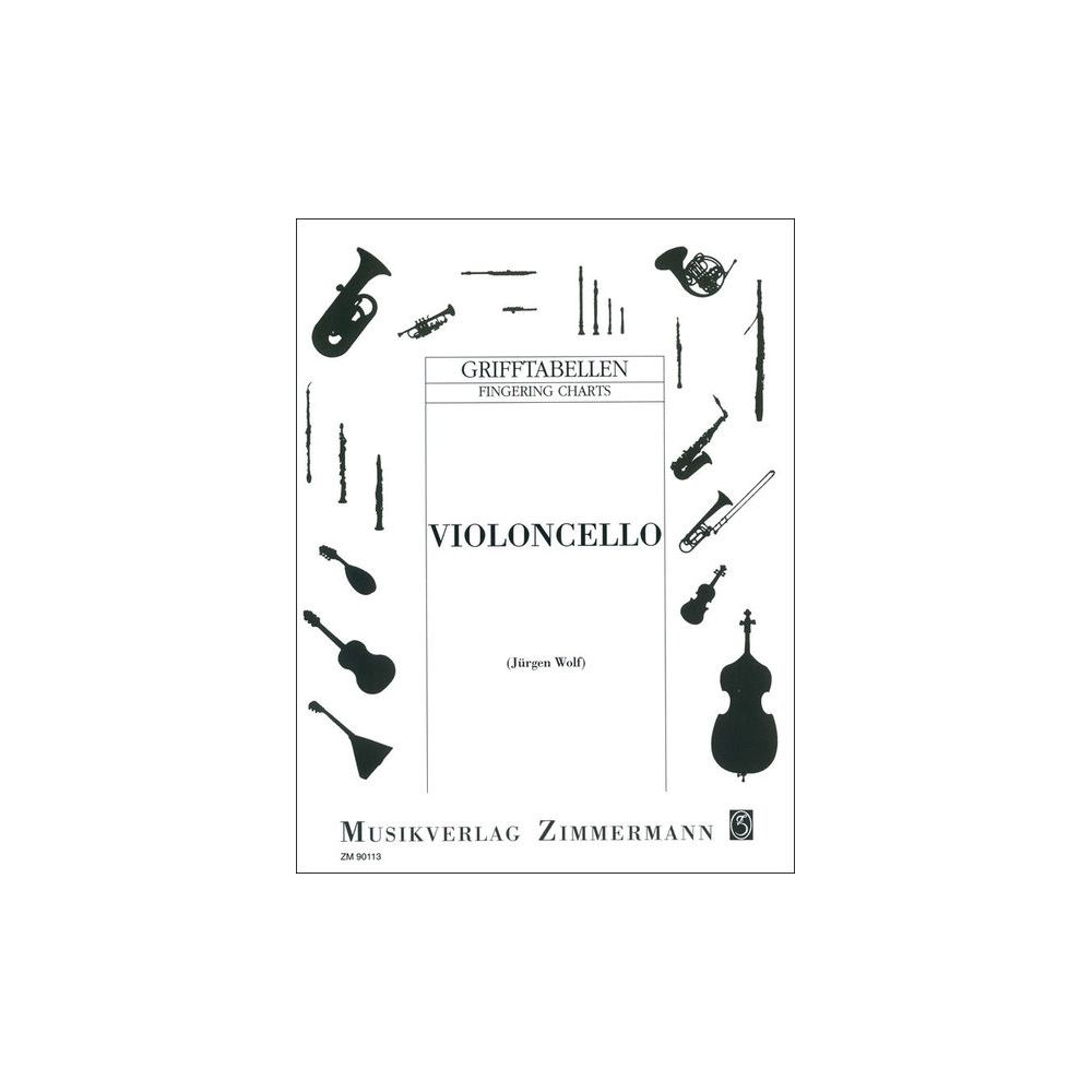 Zimmermann Verlag Grifftabelle Cello – Thomann Ireland