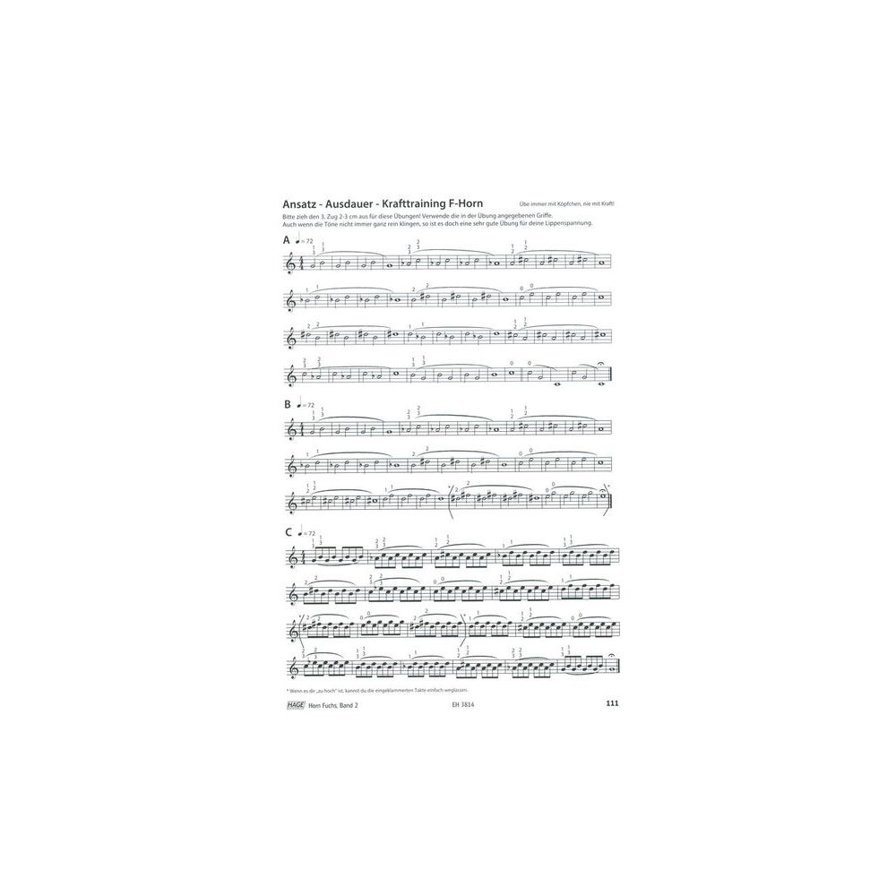 Hage Musikverlag Horn Fuchs 2 – Thomann Ireland
