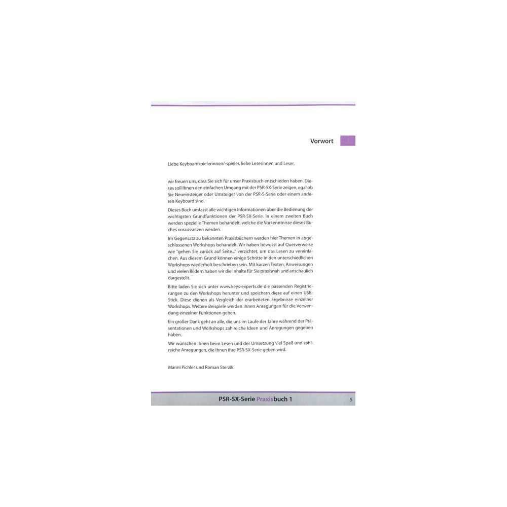 Keys Experts Verlag SX700/900 Praxisbuch  1 – Thomann Ireland