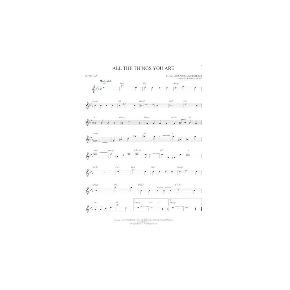 Hal Leonard 101 Jazz Songs for Tenor Sax – Thomann Ireland