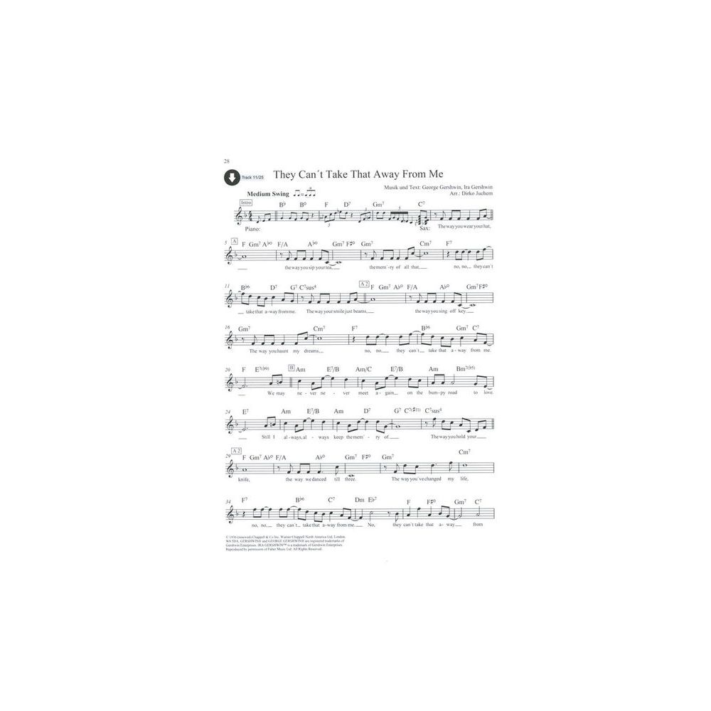 Schott Jazz Standards Tenor Saxophone – Thomann Ireland