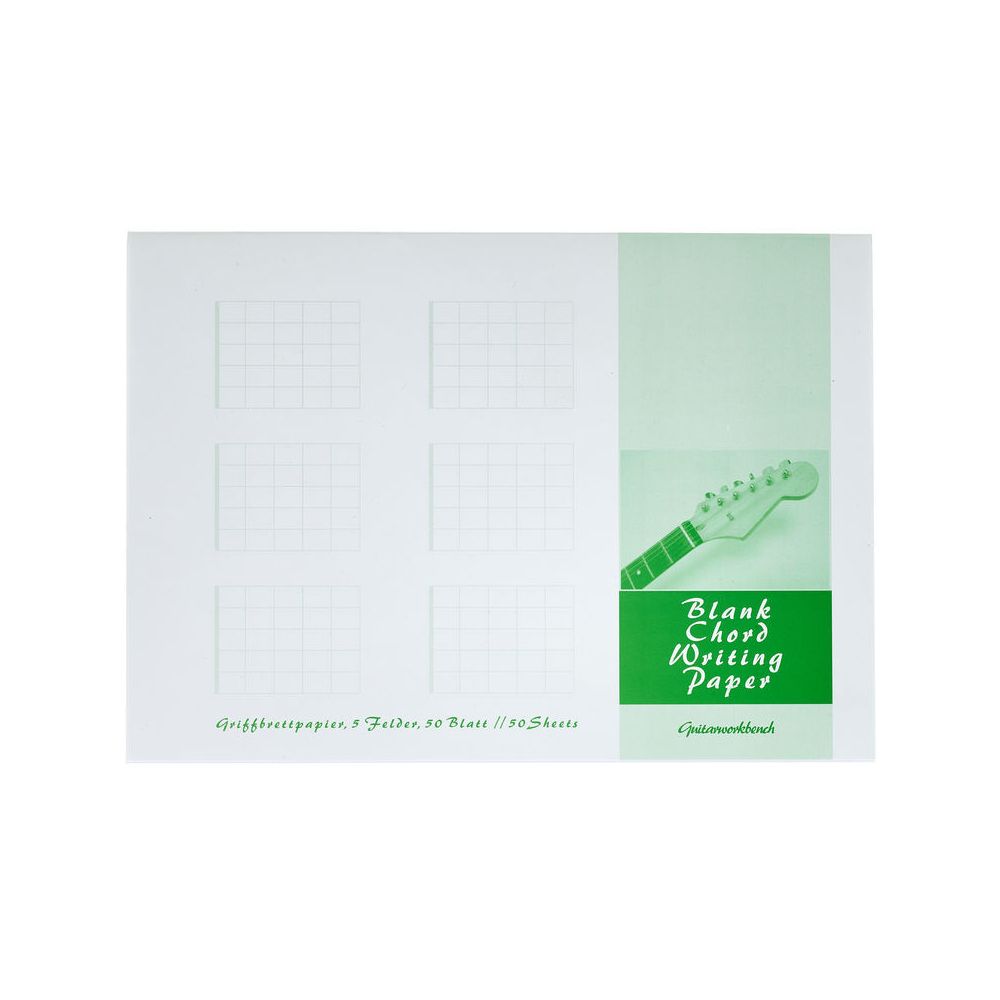Quercus Blank Chord Notepad A5 – Thomann Ireland