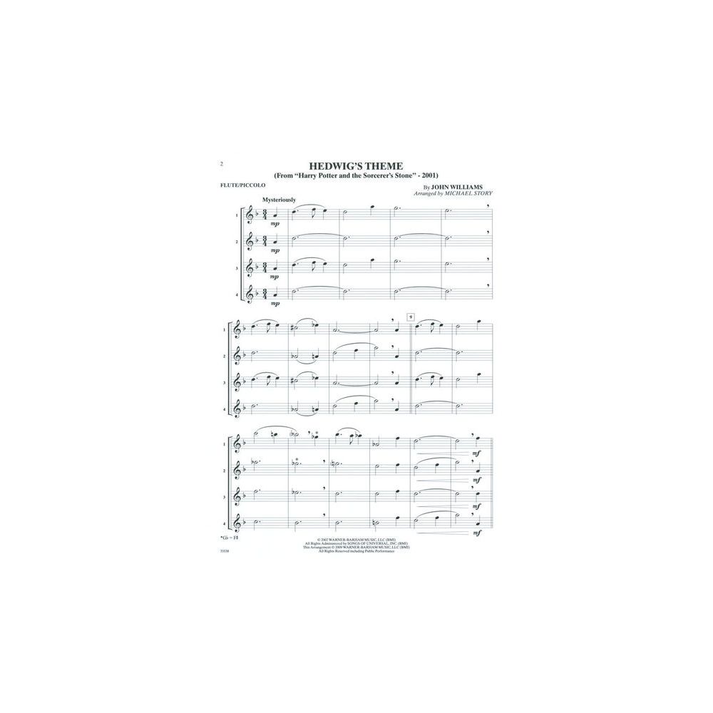 Alfred Music Publishing Movie Quartets For All Flute – Thomann Ireland