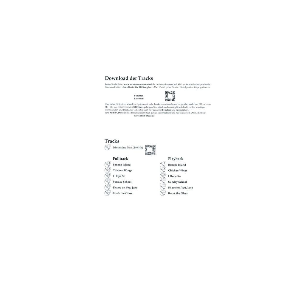 Artist Ahead Musikverlag Soul Duette für Altsaxophone – Thomann Ireland