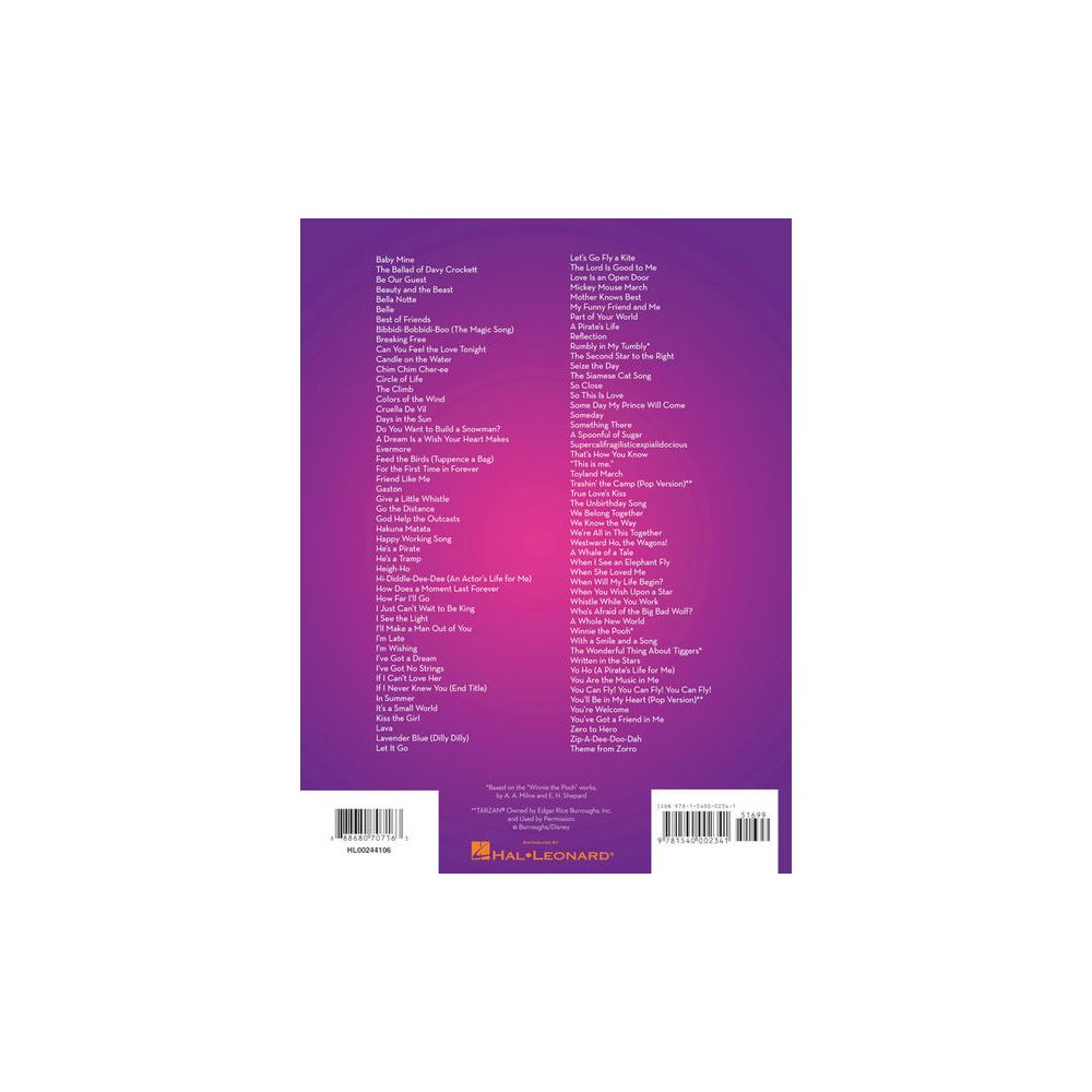 Hal Leonard 101 Disney Songs Clarinet – Thomann Ireland