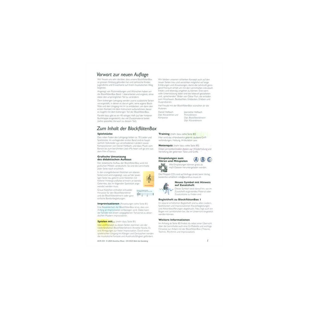 Acanthus Music BlockflötenBox 1 – Thomann Ireland