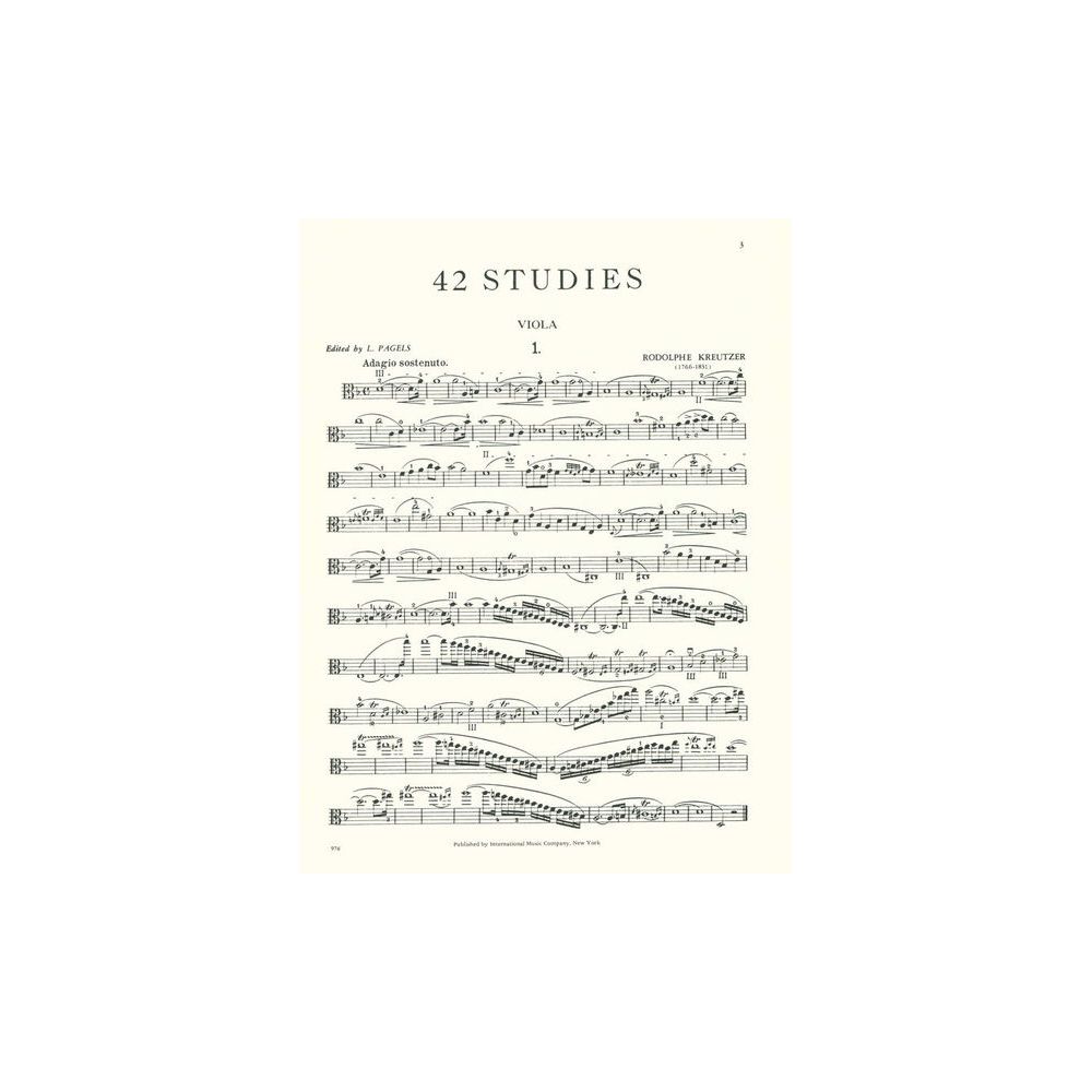 International Music Company Kreutzer 42 Studies Viola – Thomann Ireland
