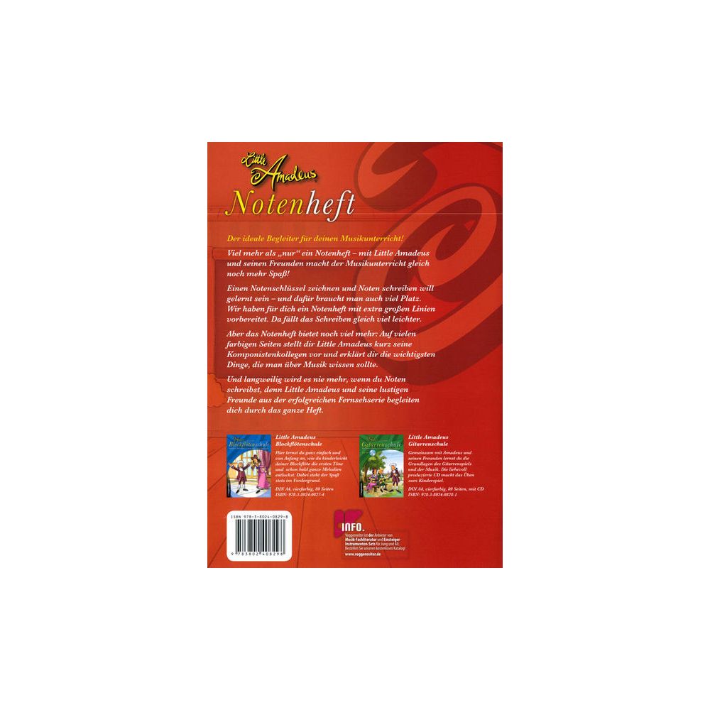 Voggenreiter Little Amadeus Notenheft A4 – Thomann Ireland