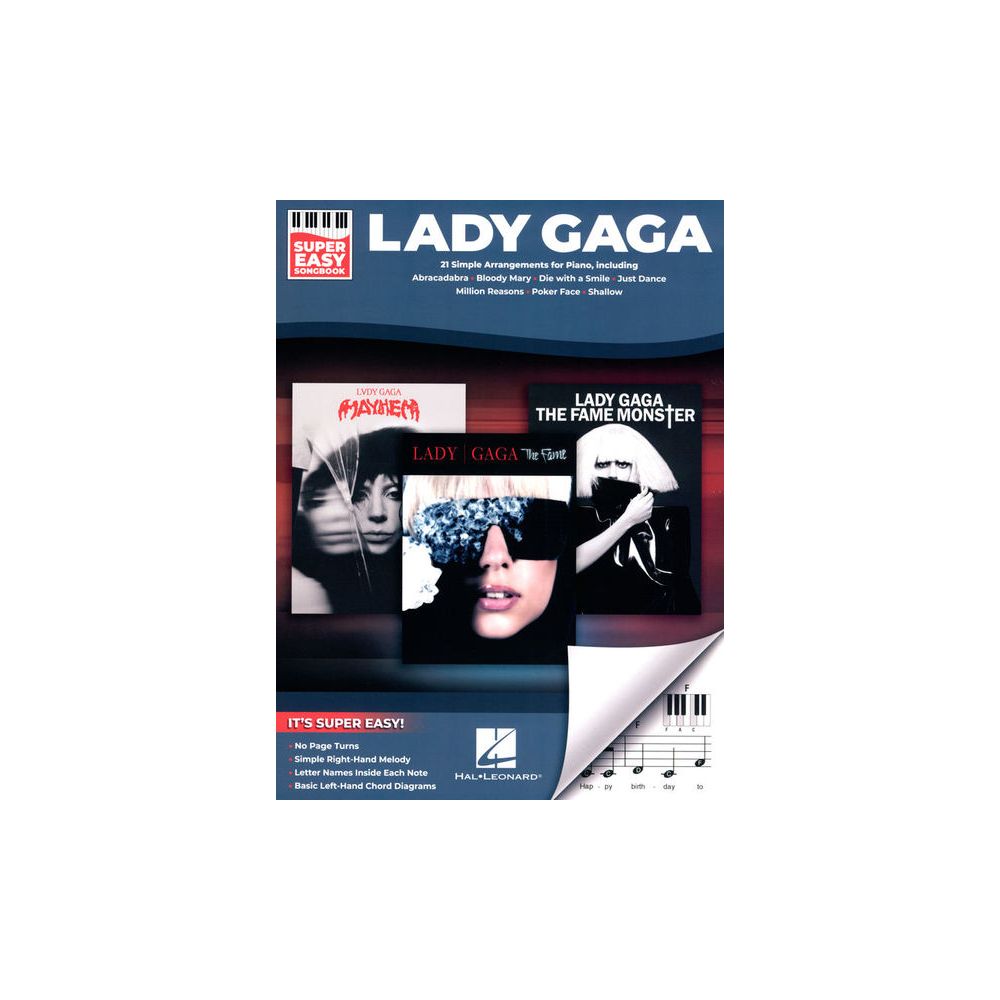 Hal Leonard Lady Gaga Super Easy – Thomann Ireland