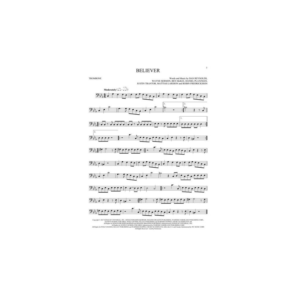 Hal Leonard 50 Popsongs for Kids Trombone – Thomann Ireland