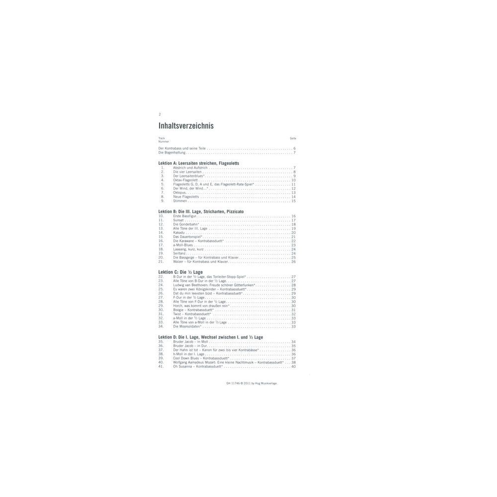 Edition Hug Kontrabass ABC 1 Schule – Thomann Ireland