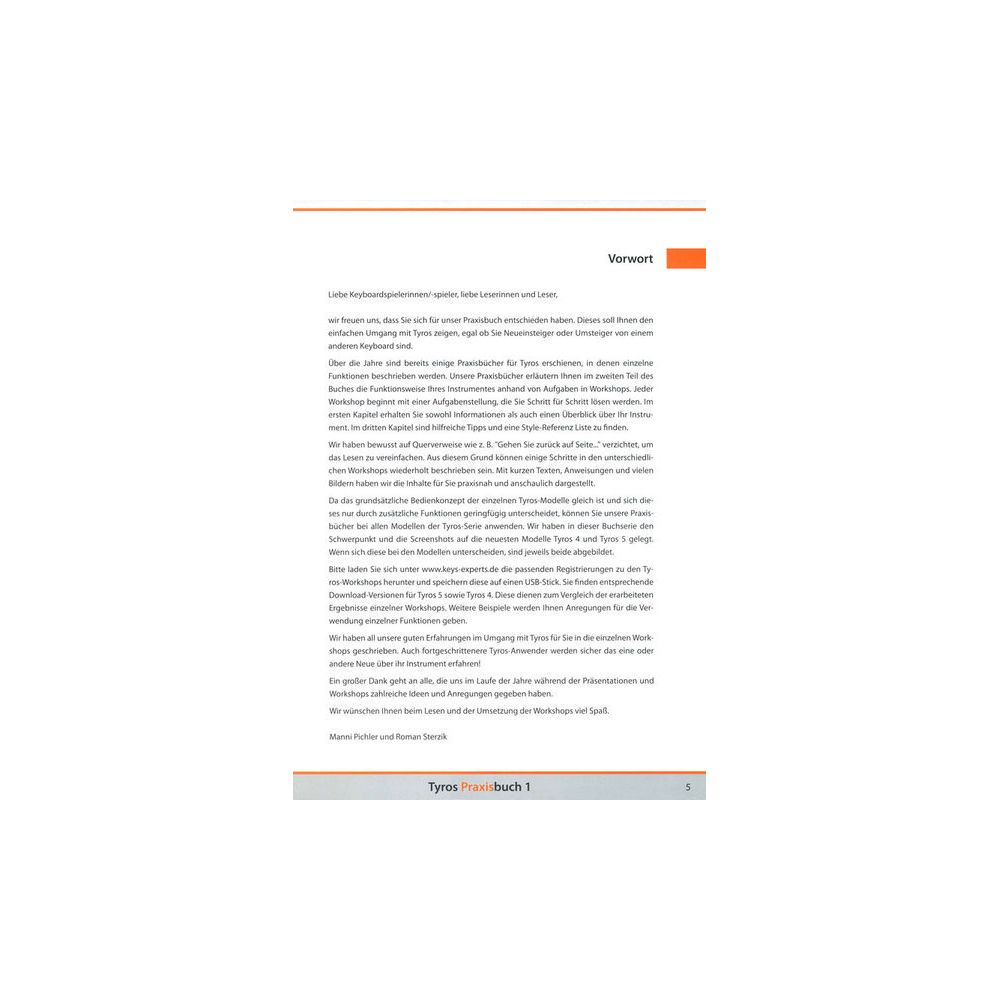 Keys Experts Verlag Tyros Praxisbuch 1 – Thomann Ireland