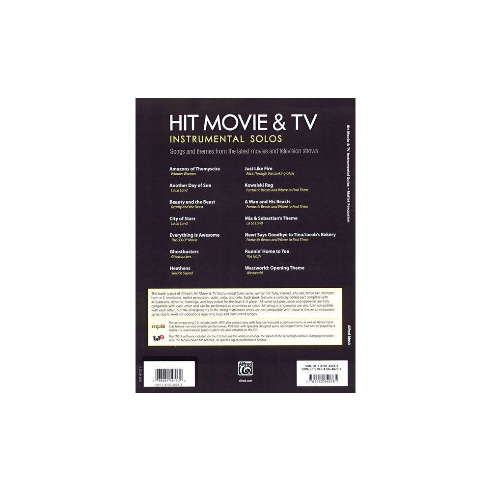 Alfred Music Publishing Hit Movie & TV Solos Mallets – Thomann Ireland