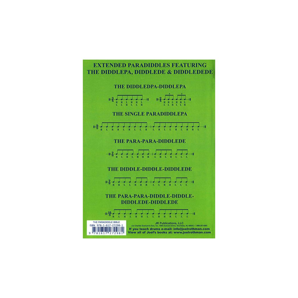 Joel Rothman Publications The Paradiddle Bible – Thomann Ireland