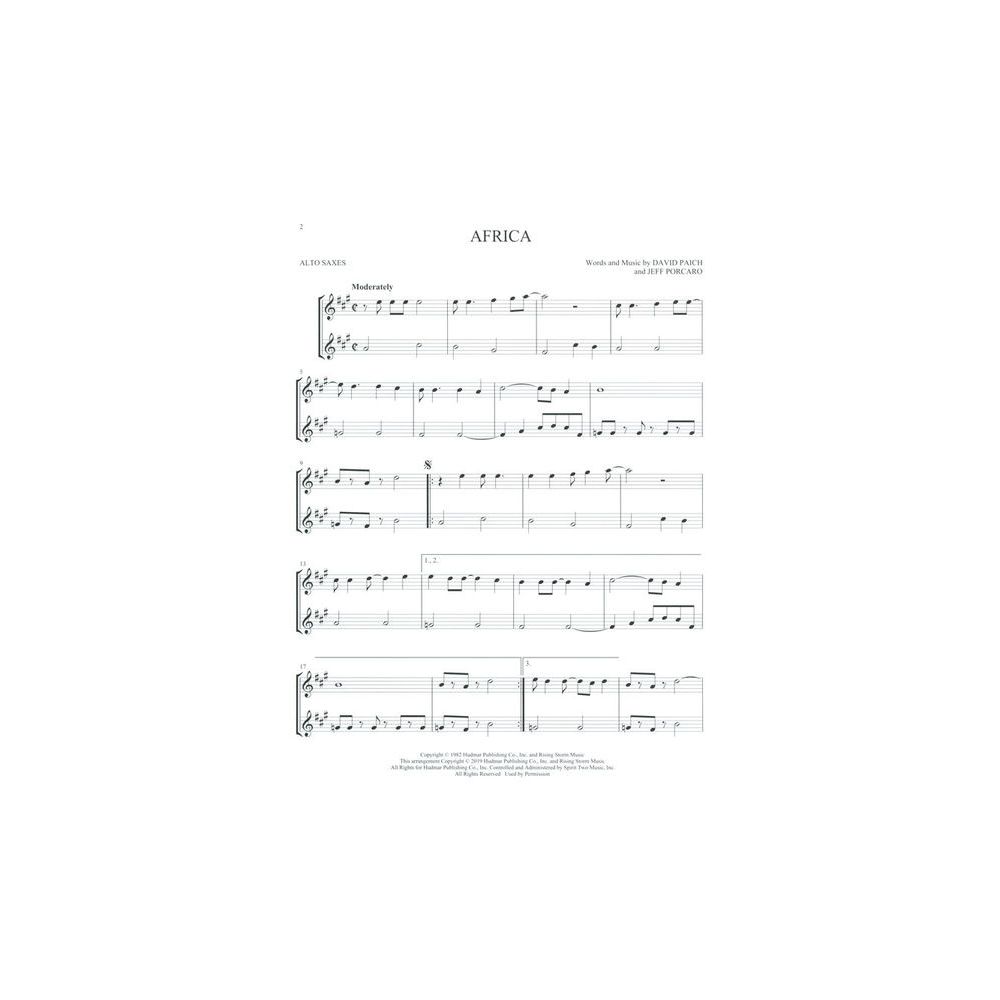 Hal Leonard Pop Classics For Two Alto Sax – Thomann Ireland