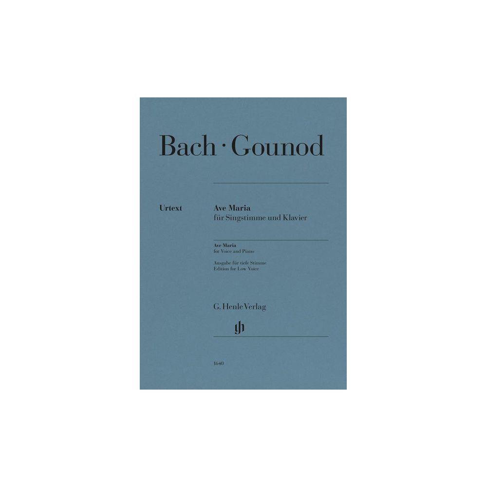 Henle Verlag Bach/Gounod Ave Maria tief – Thomann Ireland