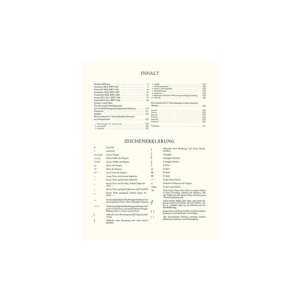 Edition Peters Bach Sonaten und Partiten – Thomann Ireland