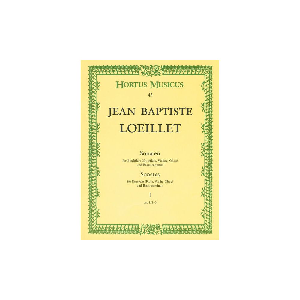 Bärenreiter Loeillet de Gant Sonaten op.1 – Thomann Ireland