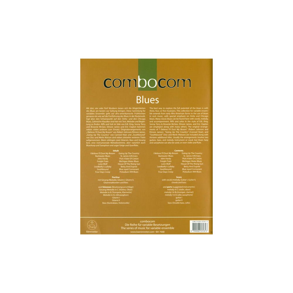 Bärenreiter combocom Blues – Thomann Ireland