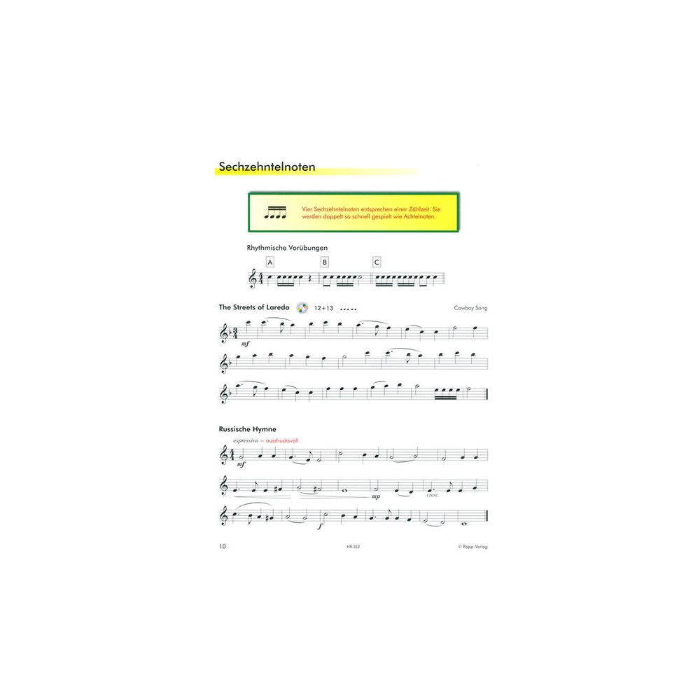 Horst Rapp Verlag Saxophon Lernen mit Spaß 2 – Thomann Ireland