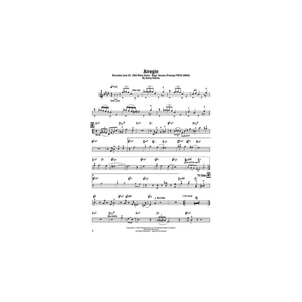 Hal Leonard Sonny Rollins Omnibook C – Thomann Ireland