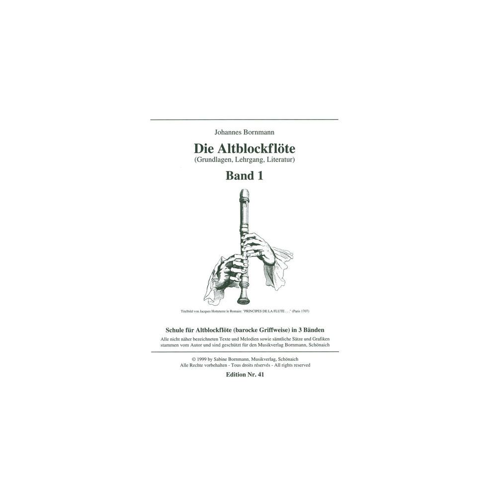Johannes Bornmann Die Altblockflöte 1 – Thomann Ireland
