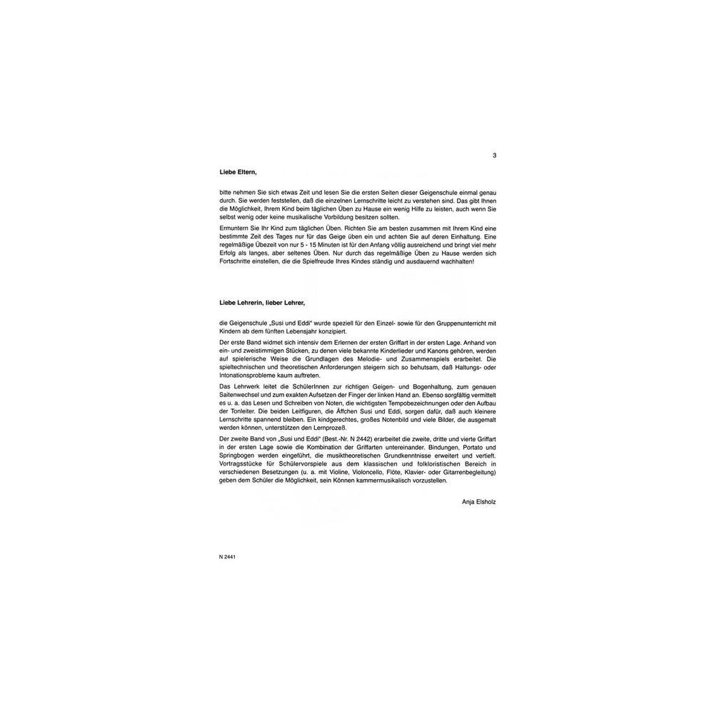 Heinrichshofen Verlag Susi & Eddi Geigenschule 1 – Thomann Ireland