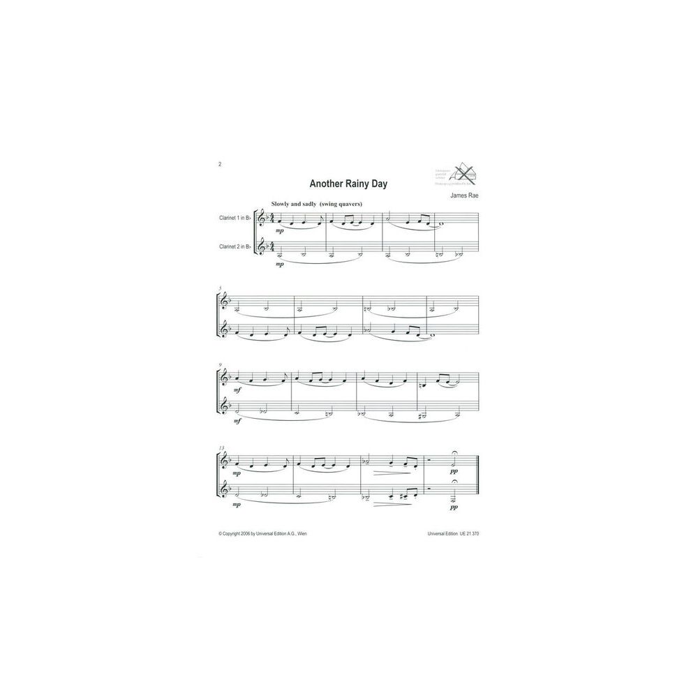 Universal Edition Easy Blue Clarinet Duets – Thomann Ireland