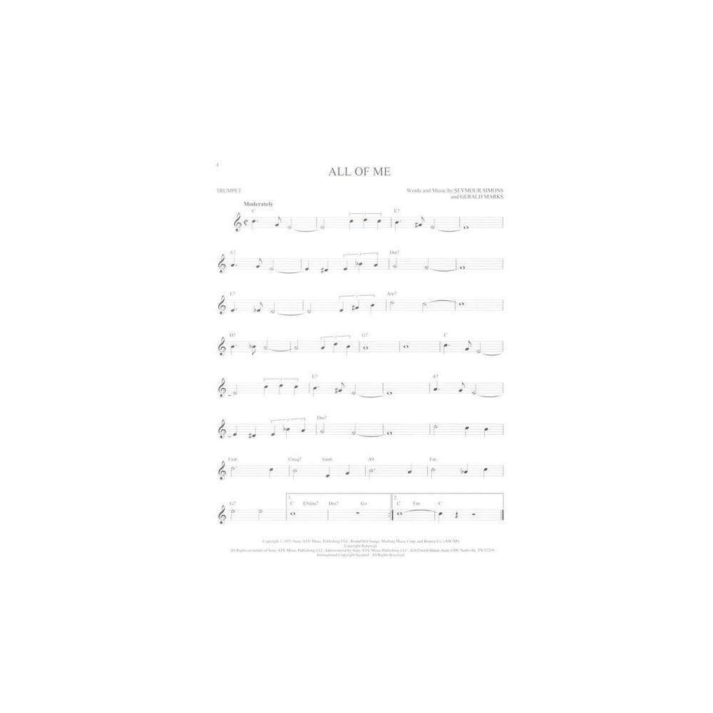 Hal Leonard 101 Jazz Songs for Trumpet – Thomann Ireland