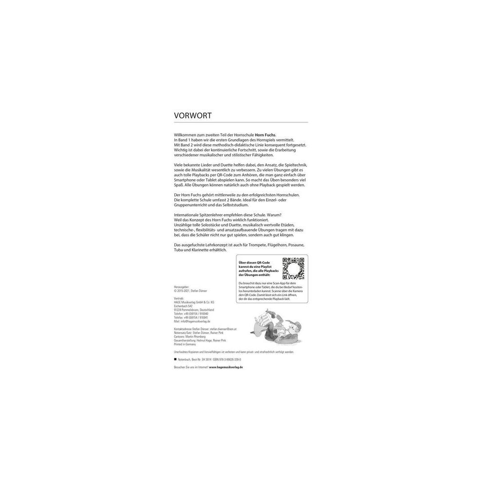 Hage Musikverlag Horn Fuchs 2 – Thomann Ireland