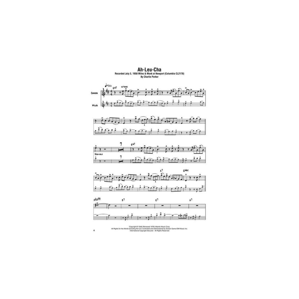 Hal Leonard Cannonball Adderley Omni Eb – Thomann Ireland