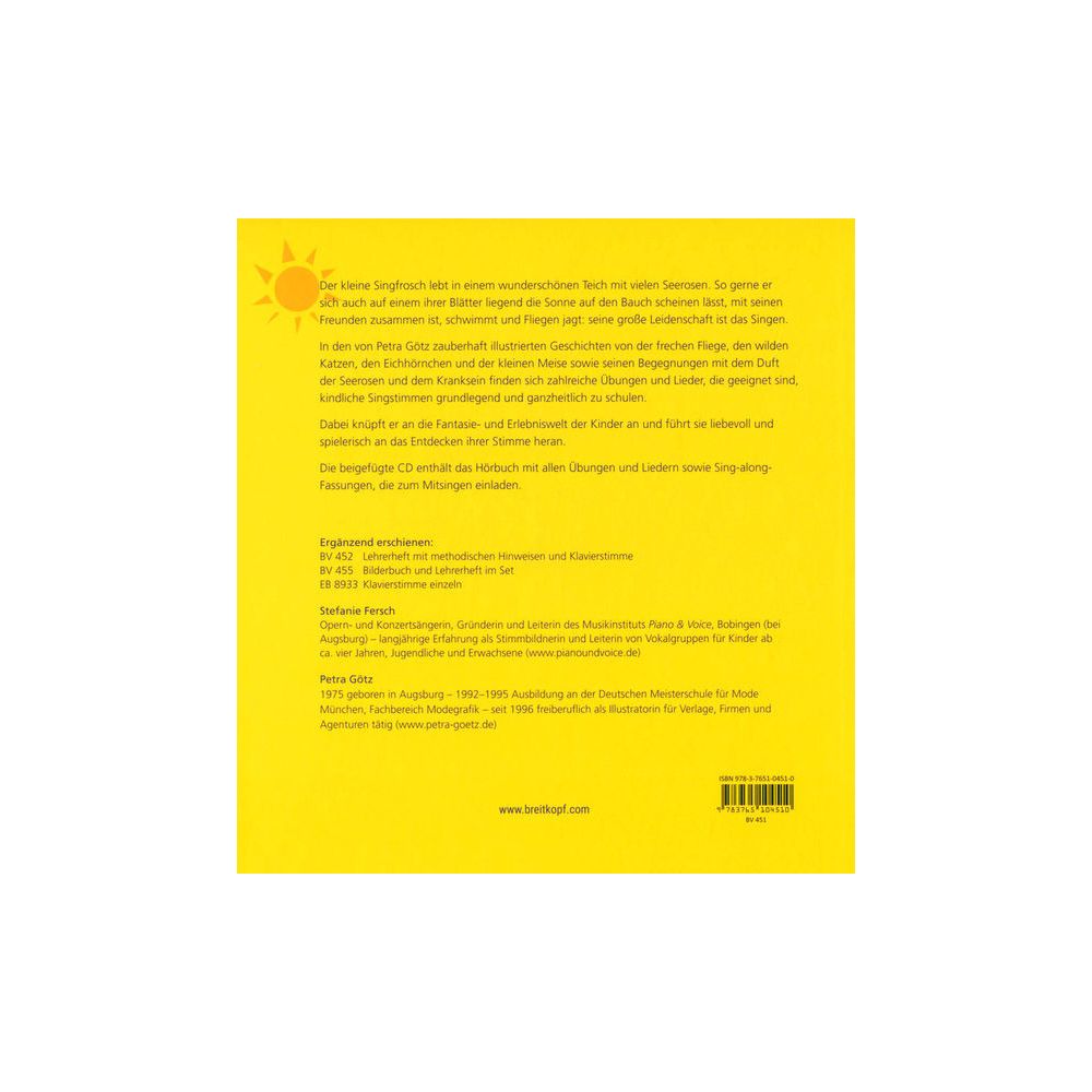 Breitkopf & Härtel Stimmspaß mit dem Singfrosch – Thomann Ireland